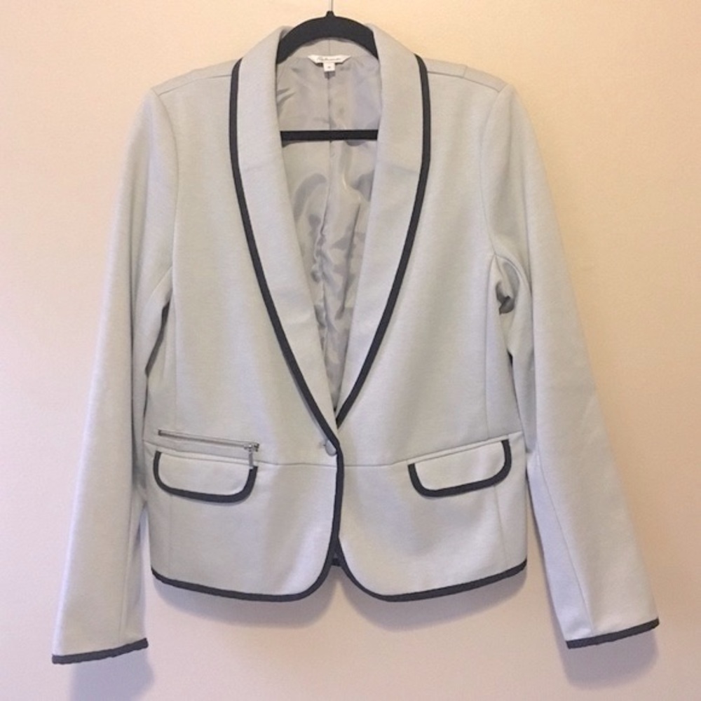 Reitmans, Grey Tailored Blazer, Single Button, 11